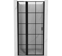 Mexen Mist L Paroi de douche orientable gauche 95 cm grille noire noire