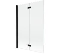 Mexen Mist paroi de douche pliable à 2 volets côté gauche 120 x 150 cm, transparent, noir - 8A9-120-002-70-00-L 77497 5905315962140