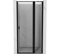 Mexen Mist porte de douche battante droite 100 cm, cadre noir, noir - 8A4-100-000-70-70-P 72111 5905315588739