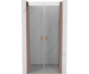 Mexen Mist porte de douche pivotante 95 cm, transparent, cuivre brossé - 8A7-095-000-65-00 78565 5905315960191