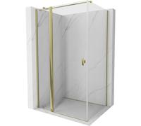 Mexen Mist T cabine de douche à charnière 115 x 70 cm, transparent, or - 8A4T-115-070-50-00 70548 5905315591296