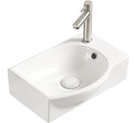 Mexen Mista lavabo de comptoir gauche 40 x 28 cm, blanc - 22174000L 16009 5907709157965