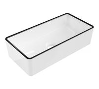 Mexen Nadia vasque à poser 46 x 23 cm, bord blanc/noir - 21614607 21927 5907709157361