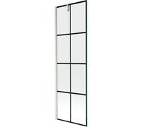 Mexen Next écran de baignoire à 1 vantail 60 x 150 cm, grille noire, nickel brossé - 895-060-000-00-77-97 48007 5905315317476