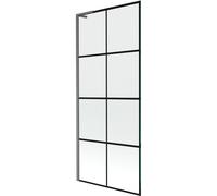 Mexen Next L écran de baignoire 1-volet 80 x 150 cm, grille noire, gris canon brossé - 895-080-000-03-77-66 52805 5905315320919