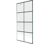 Mexen Next paroi de douche à une porte 100 x 150 cm, grille noire, chrome - 895-100-000-00-77-01 20358 5905315136091
