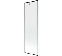 Mexen Next pare-douche de baignoire 1 volet 60 x 150 cm, cadre noir, nickel brossé - 895-060-000-00-70-97 47992 5905315317179