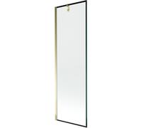 Mexen Next paroi de douche 1-volet 60 x 150 cm, cadre noir, doré - 895-060-000-00-70-50 20310 5905315135872