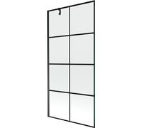 Mexen Next paroi de douche 1 volet 90 x 150 cm, grille noire, noir - 895-090-000-00-77-70 20357 5905315136329