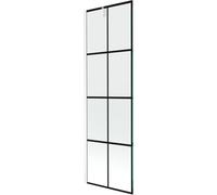 Mexen Next paroi de douche à 1 volet 60 x 150 cm, grille noire, blanc - 895-060-000-00-77-20 20339 5905315136114