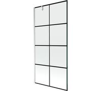 Mexen Next paroi de douche à une porte 100 x 150 cm, grille noire, chrome - 895-100-000-00-77-01 20358 5905315136091