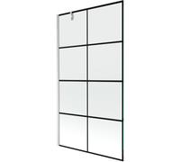 Mexen Next paroi de douche pliante 1 volet 100 x 150 cm, grille noire, nickel brossé - 895-100-000-00-77-97 48020 5905315317513