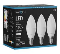 Mexen Nova 3x Ampoule LED E14, C37, 10W, Neutre - 4000K, 1055 lm - L102-E14-1040-01x03 95611 5907931014838