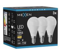 Mexen Nova 3x Ampoule LED E14, G45, 10W, Chaude - 3000K, 1055 lm - L101-E14-1030-01x03 95477 5907931014289