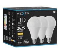 Mexen Nova 3x Ampoule LED E27, A95, 25W, Chaude - 3000K, 2625 lm - L100-E27-2530-01x03 95416 5907931014012