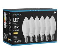 Mexen Nova 6x Ampoule LED E14, C37, 10W, Chaude - 3000K, 1055 lm - L102-E14-1030-01x06 95643 5907931018850