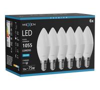 Mexen Nova 6x Ampoule LED E14, C37, 10W, Froid - 6500K, 1055 lm - L102-E14-1065-01x06 95645 5907931018874