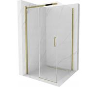 Mexen Omega cabine de douche coulissante 100 x 100 cm, transparente, or - 825-100-100-50-00 4098 5907709130685
