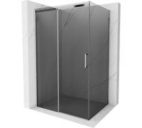 Mexen Omega cabine de douche coulissante 100 x 80 cm, graphite, chrome - 825-100-080-01-40 4179 5907709101838