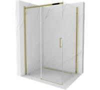 Mexen Omega cabine de douche coulissante 110 x 90 cm, transparente, dorée - 825-110-090-50-00 4106 5907709130715