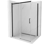 Mexen Omega cabine de douche coulissante 130 x100 cm, transparent, noir - 825-130-100-70-00 4159 5907709102415
