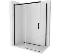 Mexen Omega cabine de douche coulissante 160 x 90 cm, transparente, noire - 825-160-090-70-00 4174 5907709102378