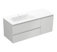 Mexen Orio armoire de salle de bain 120 cm avec lavabo Vela à gauche, 2S, 1D, gris mat/blanc mat - 91A13-12047-3-BBFFF62-W23L01 85997 5905315776235