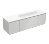 Mexen Orio armoire de salle de bain 160 cm avec lavabo Vela droite, 1S, 1D, gris mat/blanc mat - 91A13-16047-3-BBFF62-W23P01 85867 5905315774774