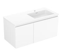Mexen Orio meuble de salle de bain 100 cm avec lavabo Otis à droite, 1S, 1D, blanc mat - 91A13-10047-3-BBFF01-W18P01 85774 5905315773685