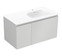 Mexen Orio meuble de salle de bain 90 cm avec lavabo Vela droit, 1S, 1D, gris mat/blanc mat - 91A13-09047-3-BBFF62-W23P01 85849 5905315774590
