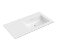 Mexen Otis lavabo encastré à droite 91 x 46,5 cm, blanc brillant - 25189000P 54438 5905315947741