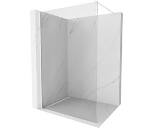 Mexen Paroi de douche Kyoto 75 x 200 cm - Verre transparent 8 mm - Finition : blanc