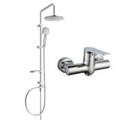 Mexen Pecos Carl ensemble de douche apparent avec pomme de douche et robinet de douche, chrome - 72740240-00 6090 5907709181731