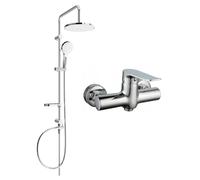 Mexen Pecos Erik ensemble de douche en saillie avec pomme de douche et mitigeur, chromé - 72740205-00 6089 5907709181724