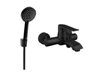 Mexen Pecos R75 robinet de bain avec ensemble de douche, noir - 7273R75-70 3259 5907709197145