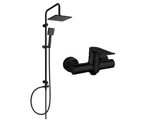 Mexen Pecos Tord ensemble de douche apparent avec pomme de douche et mitigeur, noir - 72740200-70 6092 5907709181755