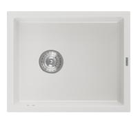 Mexen Pedro évier en granit à 1 cuve 560 x 460 mm, Blanc - 6508561000-20