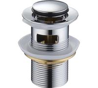 Mexen petit bouchon clic-clac rond avec trop-plein, chrome - 79925-00 2221 5907709111332