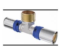 Mexen PEX-P té de compression, sertissage PEX 25 x 3/4 Mâle x 25 - W97133-2534M25-00 79426 5905315926425