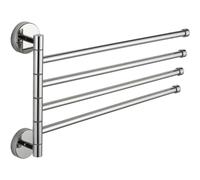 Mexen porte-serviettes pivotant quadruple, chromé - 7039244-00 1044 5907709120716