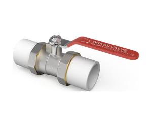 Mexen PPR vanne à bille avec raccords filetés PP soudé pour tuyaux PPR 50 x 50 - W97350-50-00 81578 5905315932693