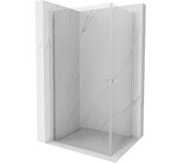 Mexen Pretoria Duo cabine de douche à charnière 80 x 70 cm, transparent, chromé - 852-080-070-02-00 3591 5903163388891