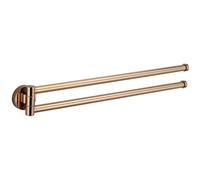 Mexen Remo double porte-serviette pivotant, or rose - 70507255-60 5011 5907709170315