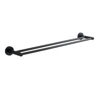 Mexen Remo double porte-serviettes, noir - 7050725-70 600 5907709108448