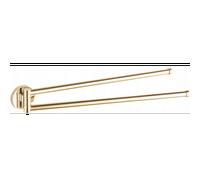 Mexen Remo double porte-serviettes pivotant, doré - 70507255-50 608 5907709126626