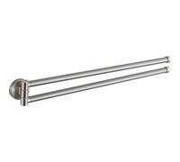 Mexen Remo double porte-serviettes pivotant, nickel brossé - 70507255-97 89799 5905315740076