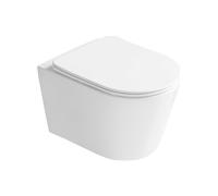 Mexen Rico 2.0 cuvette WC Rimless Tornado avec siège à descente lente slim, duroplast, blanc brillant - 3072L4000T 83198 5905315983749