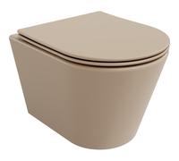 Mexen Rico cuvette de WC Rimless avec abattant à fermeture douce slim, duroplast, cappuccino mat - 30724064 15879 5907709157569