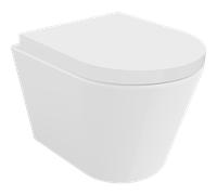 Mexen Rico cuvette WC Rimless avec abattant à descente progressive, rigide, duroplast, blanc brillant - 30720200 4367 5903163380222