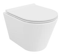 Mexen Rico cuvette WC Rimless Tornado avec abattant slim à descente lente, duroplast, blanc brillant - 30720500T 61513 5905315577580
